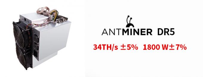 Δημοφιλέστερη μηχανή ανθρακωρύχων Antminer Dr5 μεταλλείας νομισμάτων Dcr για την προώθηση