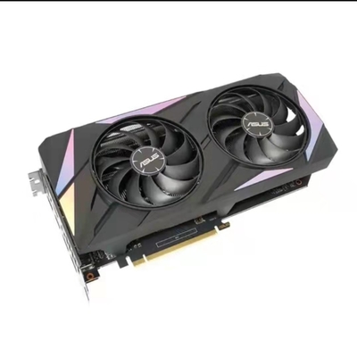 Διπλό ΤΥΧΕΡΌ ΠΑΙΧΝΊΔΙ ανεμιστήρων RTX3060 O12G καρτών γραφικών 192bit 12GB ASUS