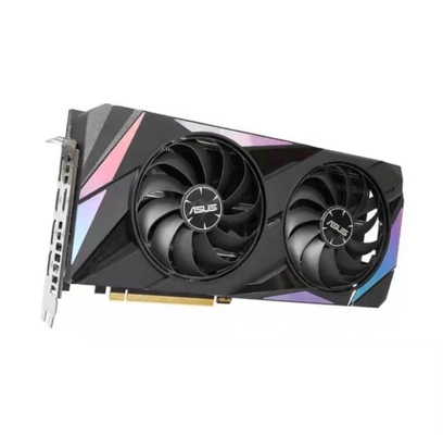 Διπλό ΤΥΧΕΡΌ ΠΑΙΧΝΊΔΙ ανεμιστήρων RTX3060 O12G καρτών γραφικών 192bit 12GB ASUS