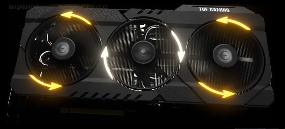Gigabyte 6800xt τηλεοπτικές γραφικές κάρτες 319*140*70MM καρτών 16GB Lhr